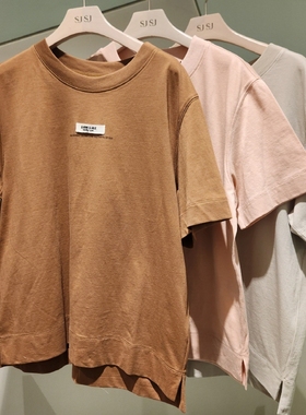 潮流直邮 SJSJ 韩国代购 2024夏 百搭T恤 SJ2E5-TTOE10W