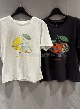 潮流直邮  韩国代购 SJSJ 26夏  图案短袖SJ2G5-TTO393W