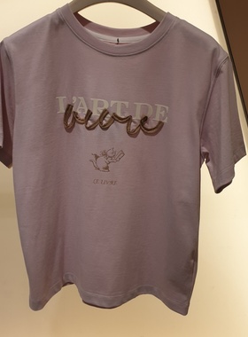 潮流直邮 SJSJ 韩国代购 2024夏 百搭T恤 SJ2E5-TTO502W