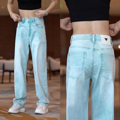 2025新款美式牛仔裤男款潮牌痞帅直筒长裤韩版百搭宽松垂感阔腿裤
