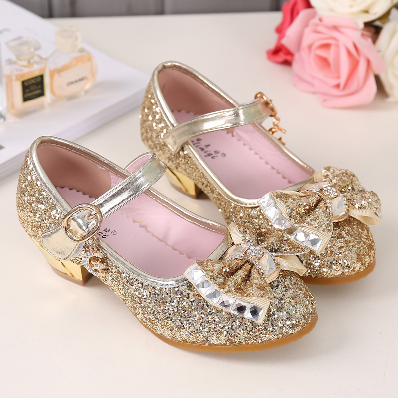 女童高跟鞋新款公主鞋2019年春秋季韓版兒童單鞋冰雪奇緣鞋水晶鞋在類目 童鞋/嬰兒鞋/親子鞋, 皮鞋中 - 來自Buy2taobao.com提供專業的淘寶代購服務