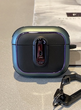 苹果耳机保护套适用airpods4代锁扣开关pro2新款pro分体简约airpods12345代盔甲防摔新款