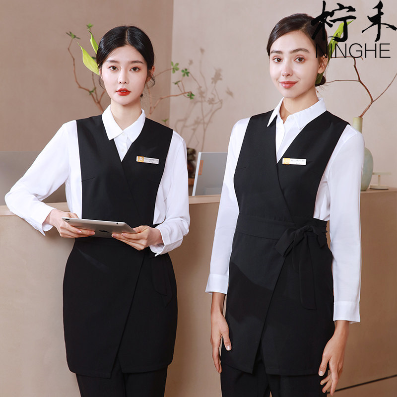 新款秋冬高级美容院工作服女气质酒店工作制服