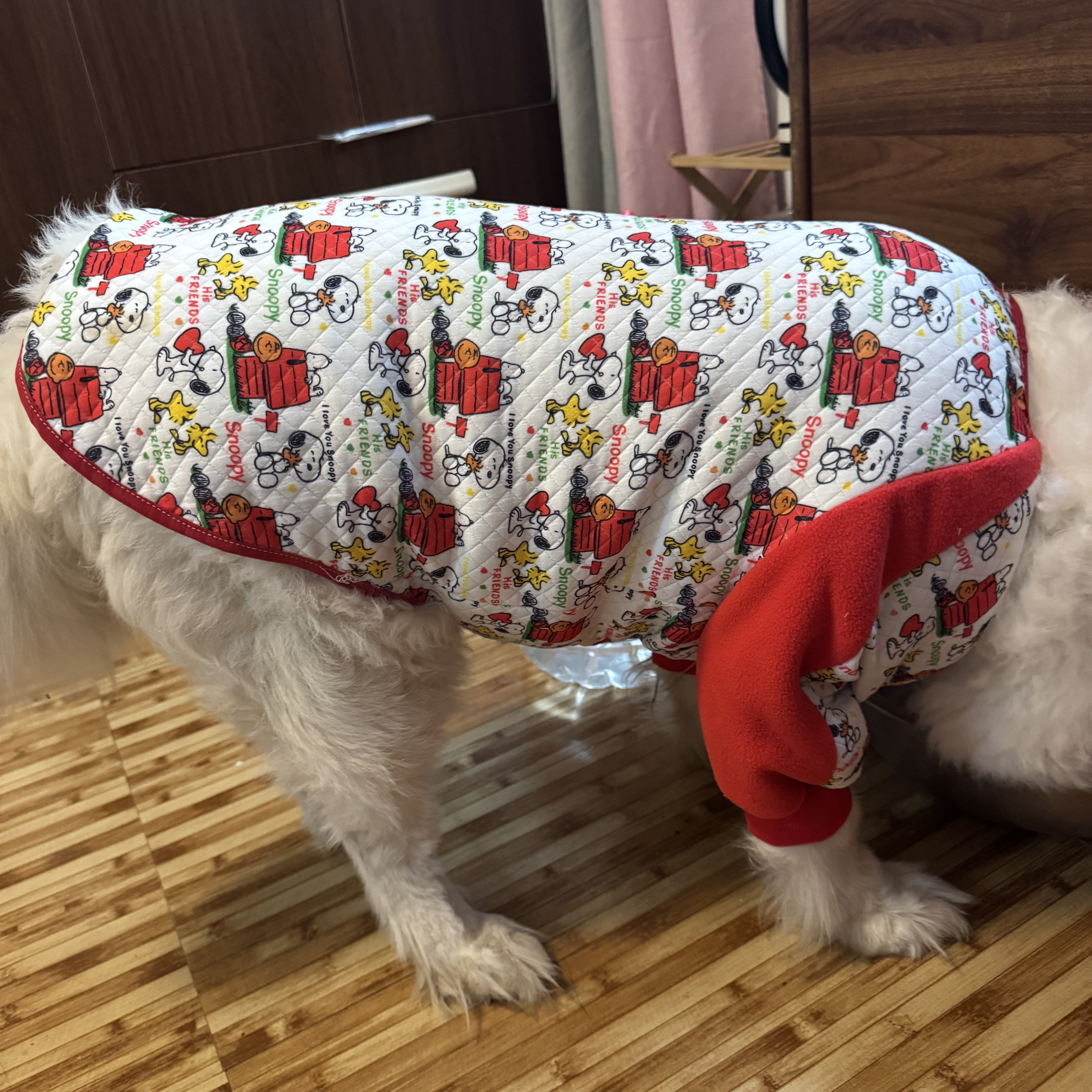 中大型犬两脚加厚护肘关节冬款保暖夹棉宠物拉布拉多金毛边牧衣服