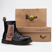 OSITA CAT马丁靴高帮8孔系带情侣皮鞋 男女短靴子1460加绒机车靴子