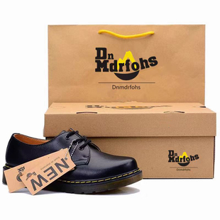 OSITA CAT马丁靴男1461低帮鞋3孔英伦风真皮透气韩版圆头百搭鞋子