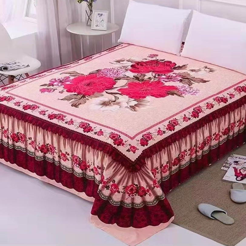 大床单3D磨毛定位加厚