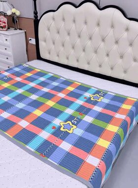新款四季通用绗缝床盖多功能学生宿舍褥垫三层夹棉沙发飘窗隔脏垫