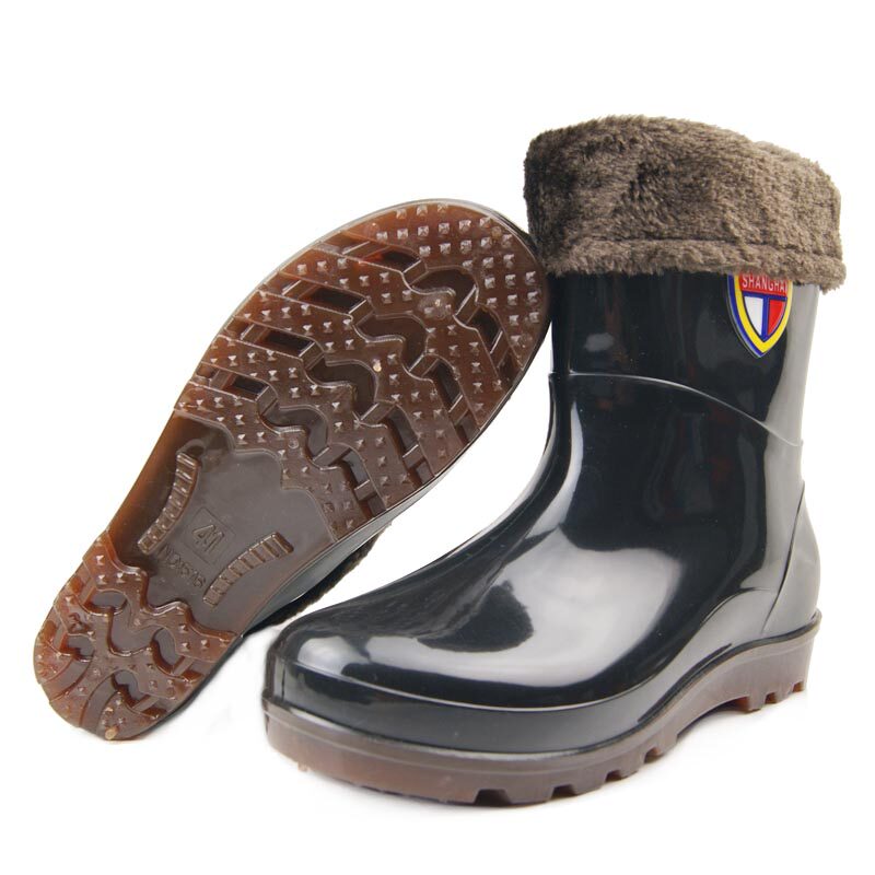 Chaussures - bottes caoutchouc homme pour hiver - semelle tendon - Ref 960326 Image 4
