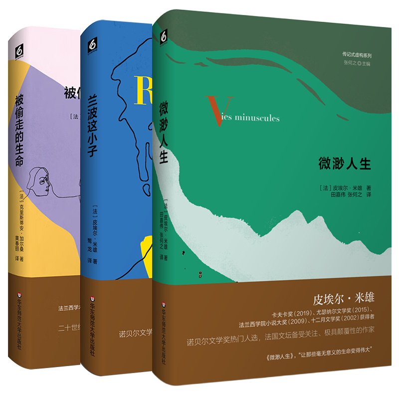 单套自选 传记式虚构系列 兰波这小子/微渺人生/被偷走的生命 克里斯蒂安·加尔桑 等著 华东师范大学出版社