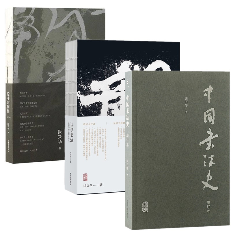 正版书【单套自选】认识书法：沃兴华书法艺术讲义+ 论斗方创作修订本+中国书法史增订本 沃兴华书法论著集 上海古籍出版社