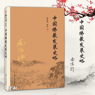正版 南怀瑾著述：中国佛教发展史略 复旦大学南怀瑾选集 南师对古代印度宗教文化佛教及汉代至清代佛教的兴衰变迁佛教概况的叙述