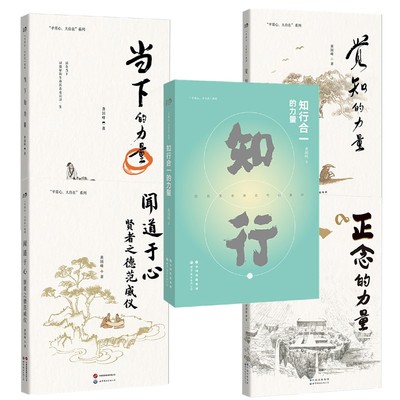 正版【单套自选】 黄国峰作品系列 闻道于心 觉知的力量 正念的力量 当下的力量 知行合一的力量 平常心大自在系列丛书 北京世图