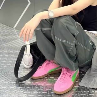 397549 保税直发 德训鞋 运动休闲鞋 PUMA Palermo粉绿板鞋