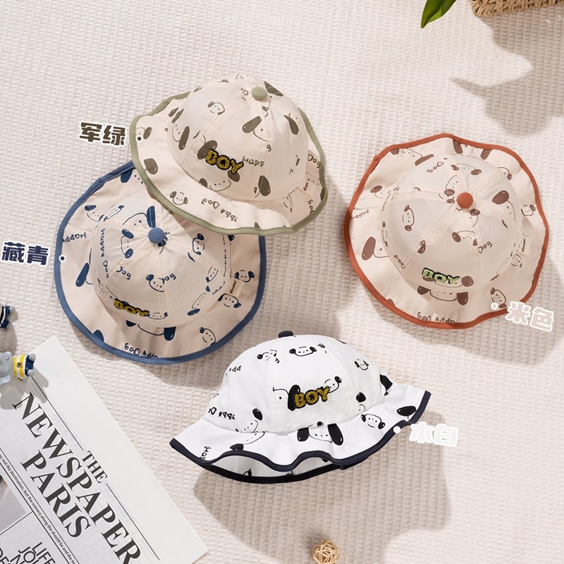 星童坊26年春季盆帽44/46印花小狗公主帽可爱渔夫帽3-8个月遮阳帽,童装/婴儿装/亲子装,帽子,淘宝优惠券,粉丝福利购,淘宝优惠卷