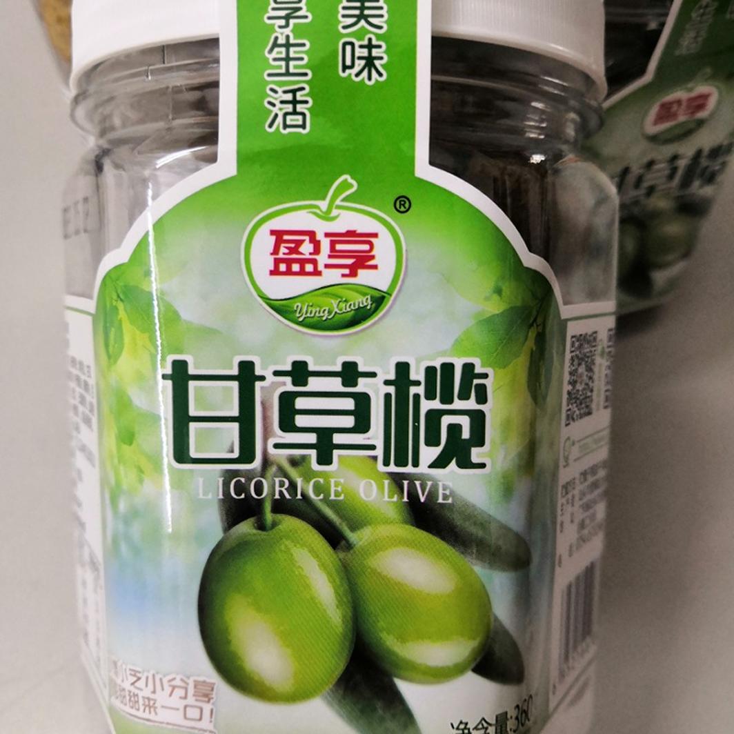 盈享甘草榄甘草酥香甜橄榄14元/瓶 盈享瓶装系列可任意搭配