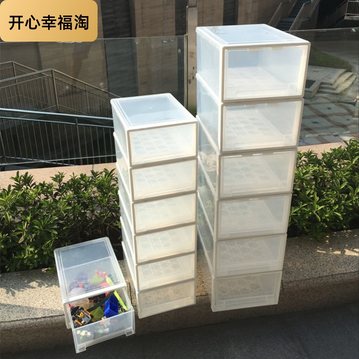 抽屜式鞋盒簡約透明塑料宿舍鞋盒