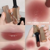 TURNED 透茶玫瑰 321 Nars纳斯水光绚色小粉金口红细金管唇膏