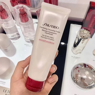 源价360 资生堂肌活焕采洁面红腰子洗面奶125ml滋润中性混合清洁