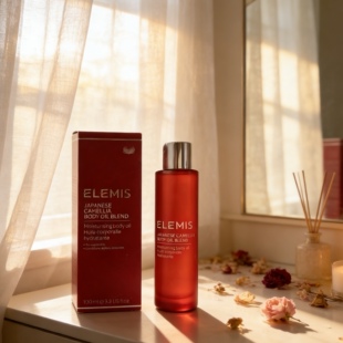 嫩到软fufu~艾丽美ELEMIS山茶花身体精油按摩油保湿滋润100ml