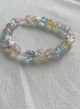 2025新款小清新琉璃手工编织手链简约送闺蜜手饰小众甜美手串女