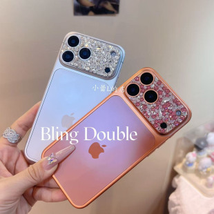 水钻镜头膜适用15Pro创意ins苹果17promax镜头膜16promax华为mate