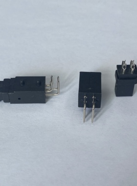 厂家供应宝马车载方形插板式4P公母头焊接式连接器汽车线束后接头