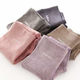 男女童羊驼蛋白秋裤厚线裤德绒保暖裤中大童衬裤高腰护肚打底百搭