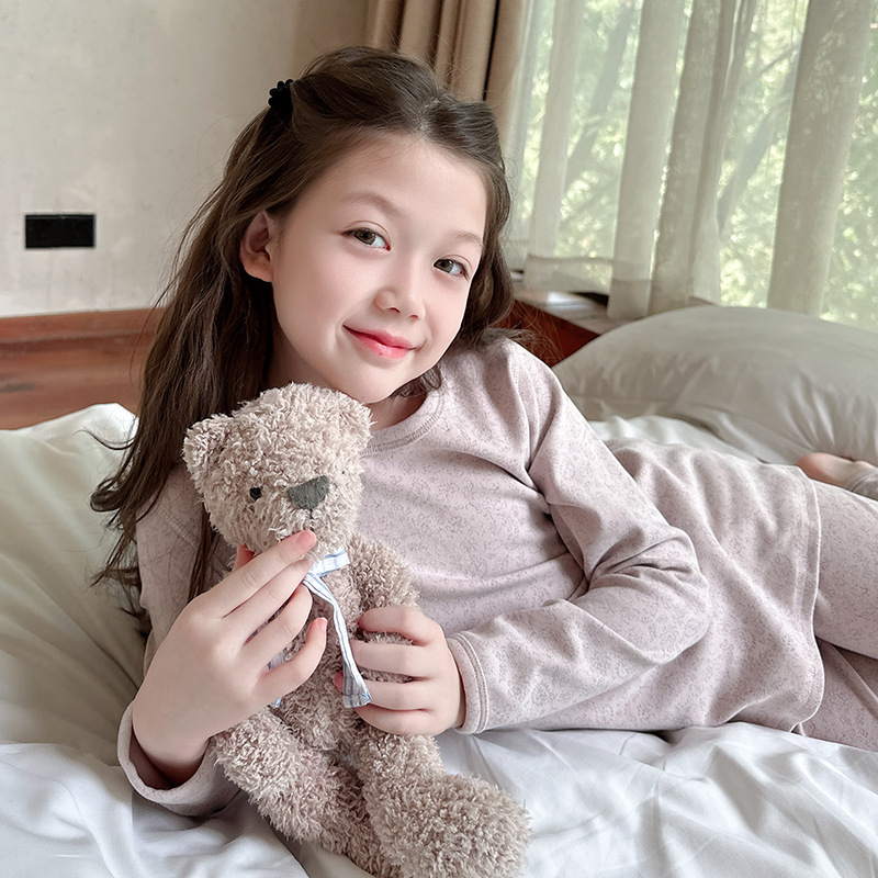 男女童纯棉无骨秋衣秋裤