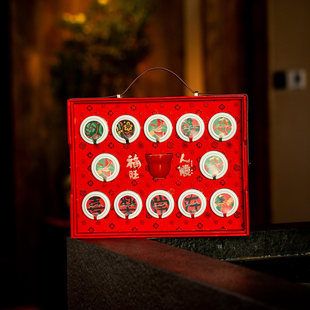 2026春节八方来财茶叶包装空盒茶叶罐礼盒红茶散茶金骏眉通用礼盒