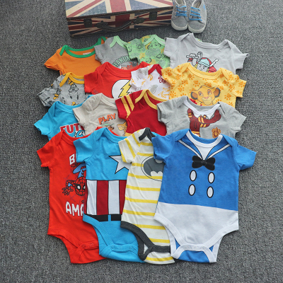 婴儿短袖包屁衣夏季爬服