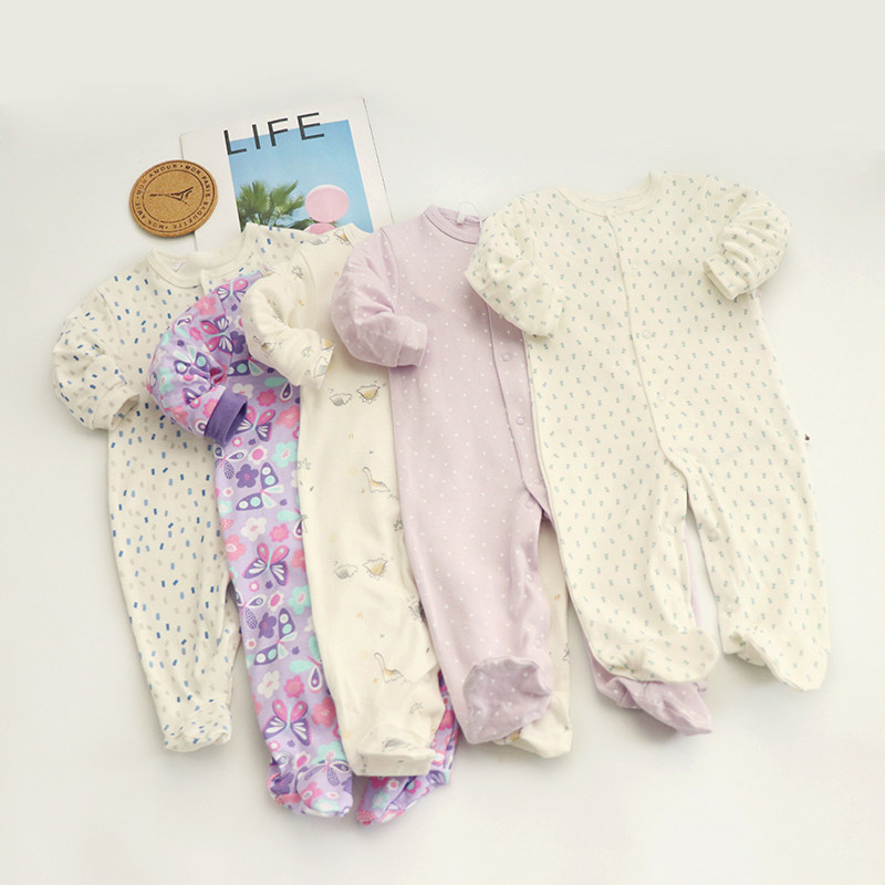 0-18个月长袖包脚爬服爬衣婴幼儿连体衣哈衣童装/婴儿装/爬服