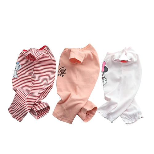 Детское хлопковое боди, летняя одежда для новорожденных, пижама для девочек, короткий рукав, 3-24 мес.