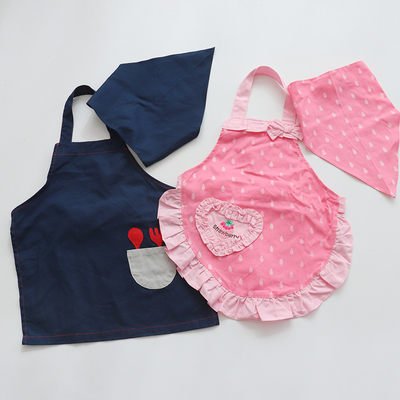 美术风家用头巾套装打扫卫生围裙