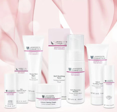 德赞臣janssen柔敏舒缓系列爽肤水舒缓滋养面霜精华液修复面膜