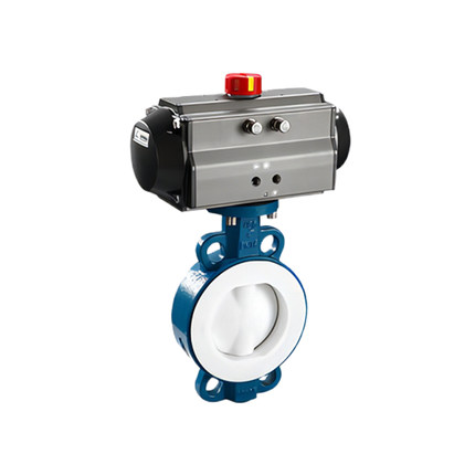 SYRD7100F-DN1000气动防腐村氟调节蝶阀/气动衬氟蝶阀/衬氟蝶阀