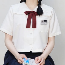 Школьная форма 原创少女感学生校服唱诗班圣母白鸽刺绣日本制服jk衬衫