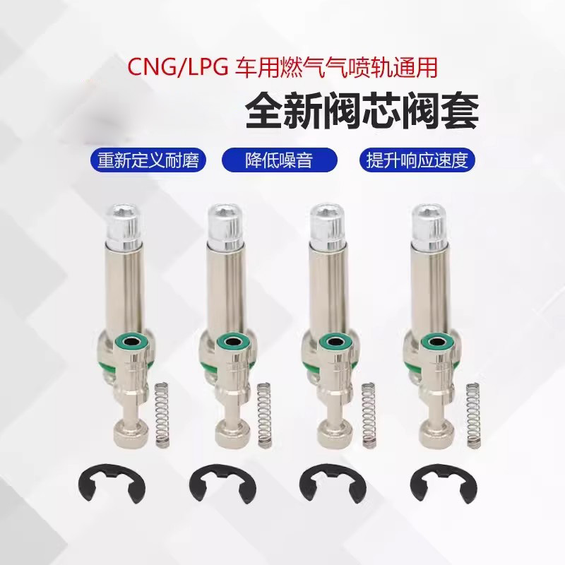 LPG/CNG汽车油改气喷轨阀芯阀套维改装修理包通用燃气汽车配件