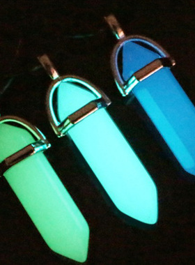 皮革绳+夜光吊坠（一套）时尚夜