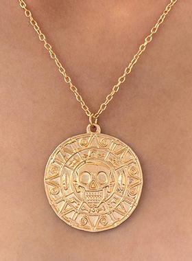 欧美电影饰品加勒比海盗项链Azte