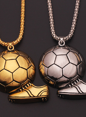 2025热卖欧美时尚足球吊坠个性复