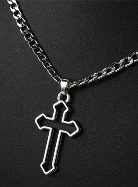 十字架项链女潮网红个性嘻哈锁骨