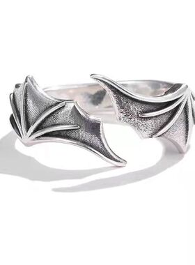 天使与恶魔翅膀情侣戒指欧美