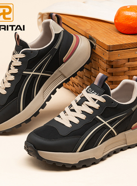 日泰男鞋春秋复古休闲运动鞋男时尚百搭透气跑步鞋厚底轻便旅游鞋