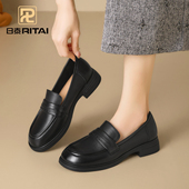 秋季 百搭通勤工作鞋 新款 日泰女单鞋 软底软面乐福鞋 真皮时尚 小皮鞋