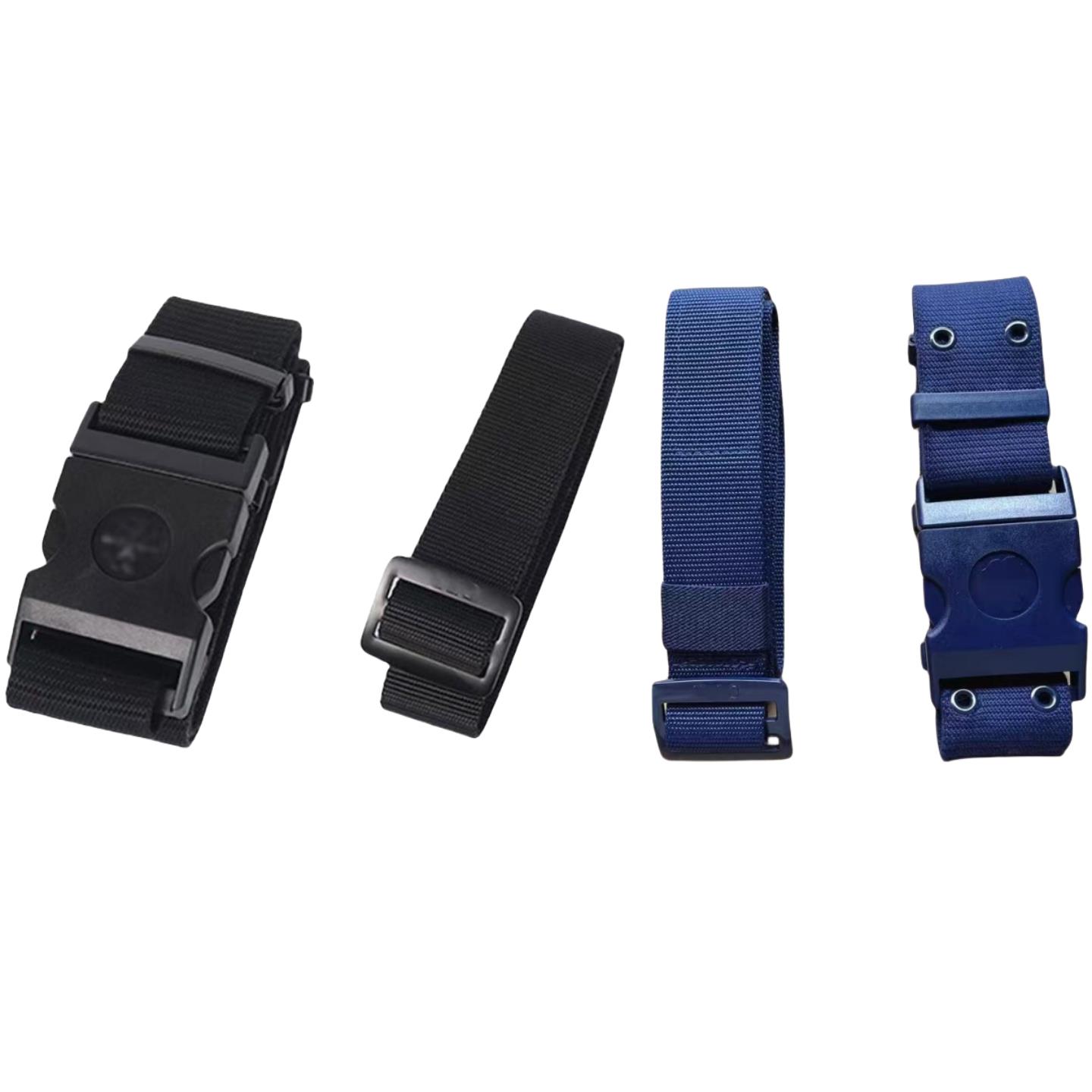 23新款消防蓝色编织内外腰带黑色备勤腰带常服皮带帆布作训裤带男