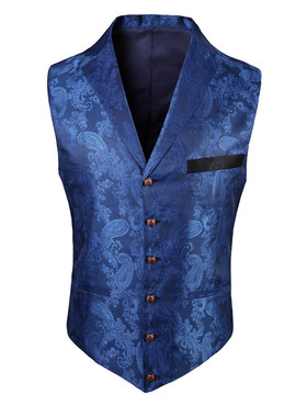 定制logo酒吧KTV足浴工作服男士西装领马甲背心台球服魔术师背心
