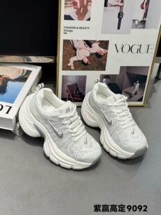 紫赢正品2026春夏款真皮厚底老爹鞋女小个增高网面百搭休闲鞋9092