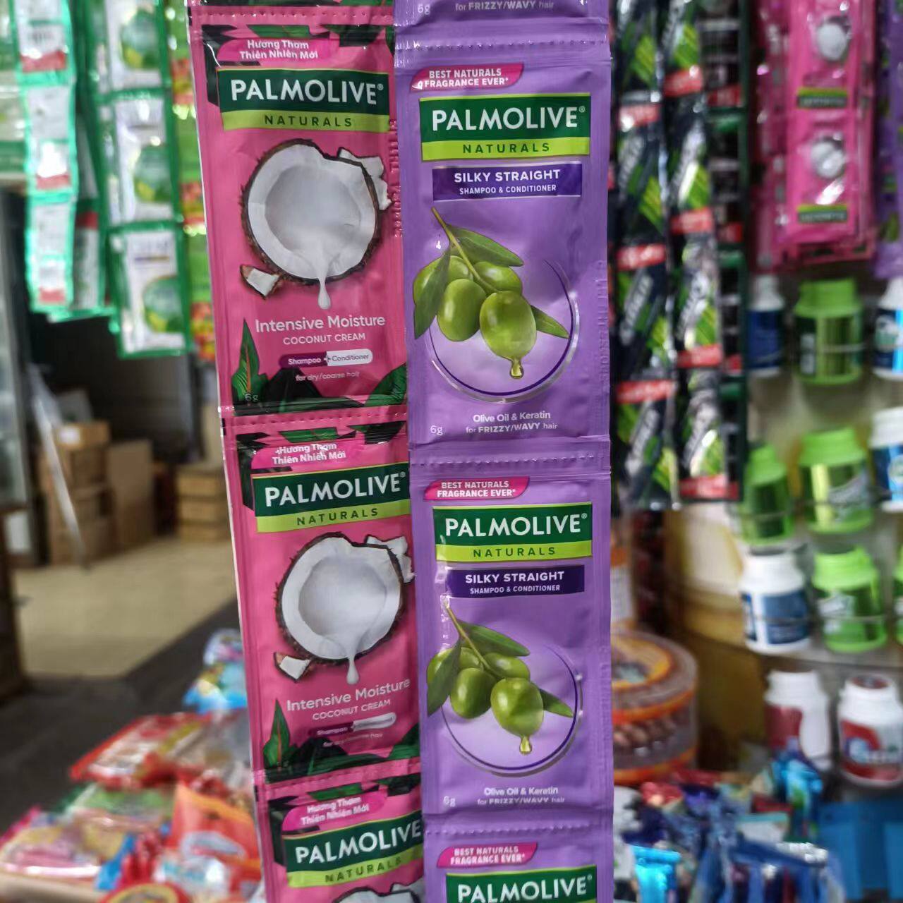 越南palmolive棕榄洗发水美之选薄荷清爽去屑柔顺保湿6克*10包