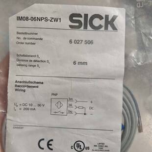 可维修西克接近开关IM08-06NPS-ZW1，订货号602750议价